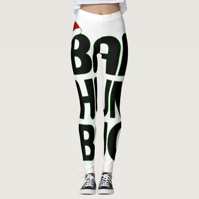 Leggings Navidades Bah Humbug Sweatshirt-Xmas Humbug Santa (Anverso)