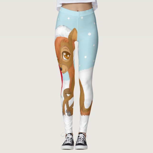 Leggings Navidades bebés renos (Anverso)