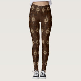 Leggings NAVIDADES BETHLEHEM STAR Patrón de Natividad Marró