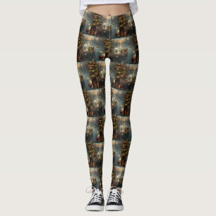 Leggings Navidades Bichon Frise Voyage festivo