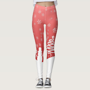 Leggings Navidades blancos árbol de invierno maravilla de s