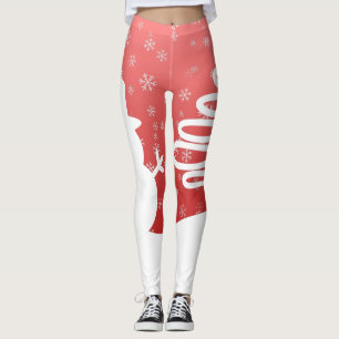 Leggings Navidades blancos árbol de invierno maravilla de s