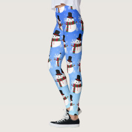 Leggings Navidades blancos Snowman