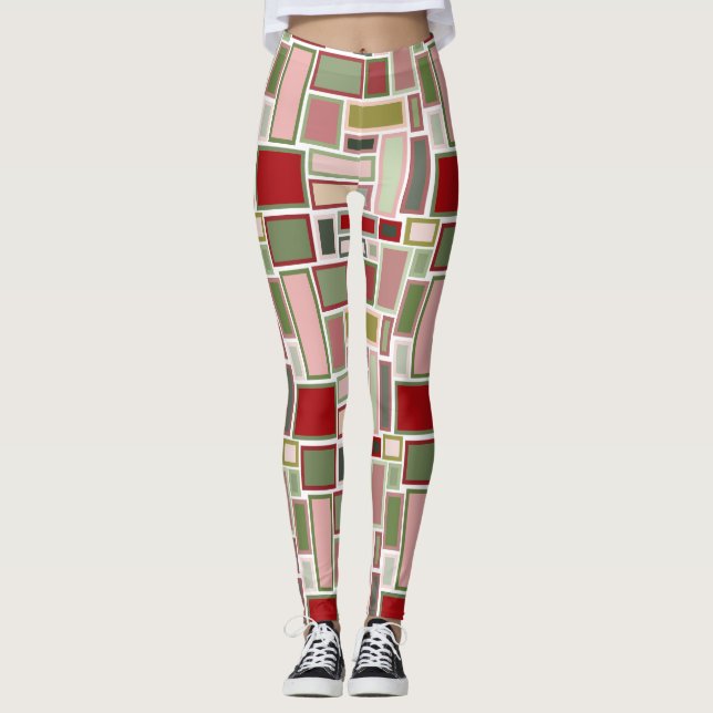 Leggings Navidades Boho Rectangles (Anverso)