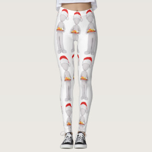 Leggings navidades burger santa