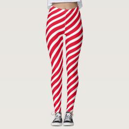 Leggings Navidades Candy Cane Holiday Patrón desechado