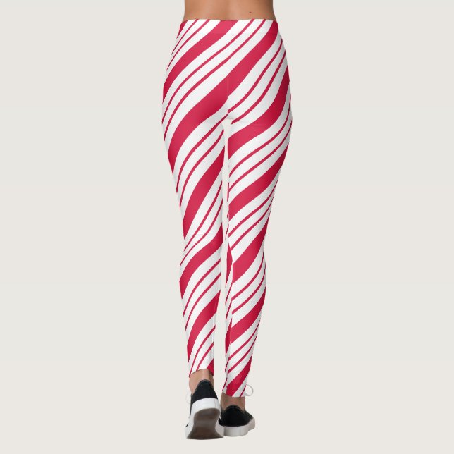 Leggings Navidades Candy Cane Leyendas a rayas (Reverso)