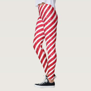 Leggings Navidades Candy Cane Purpurina Desnuda Peppermint