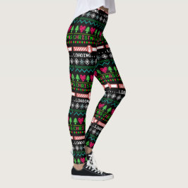 Leggings Navidades Cargan Navidades graciosos y feos suéter