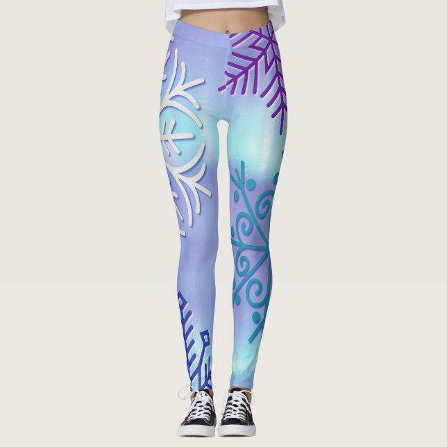Leggings Navidades celebran Leggencias de arte de invierno  (Anverso)