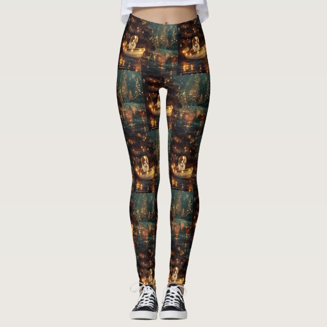 Leggings Navidades chinos japoneses celebran el viaje (Anverso)