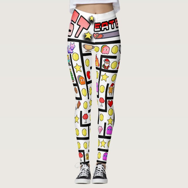 Leggings Navidades clásicos de píxel para videojuegos Mikit (Anverso)