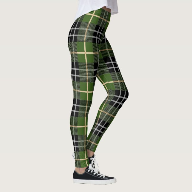 Leggings Navidades clásicos Green Plaid (Derecha)