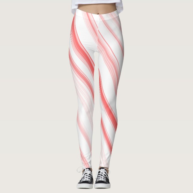 Leggings Navidades Compresión de caña de caramelo Spandex L (Anverso)