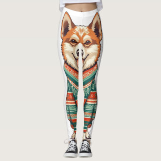 Leggings Navidades con suéter acogedor