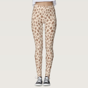 Leggings Navidades Cookies Patrón amarillo