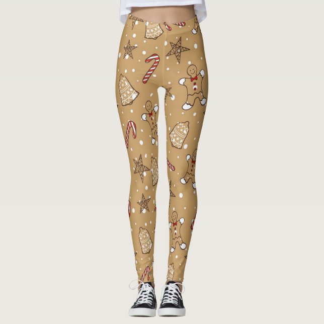 Leggings Navidades Cookies Y Candy Canes (Anverso)