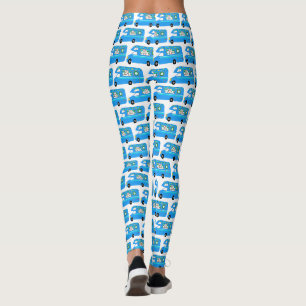 Leggings Navidades Cuidados Camper Vintage Motos RV Xmas
