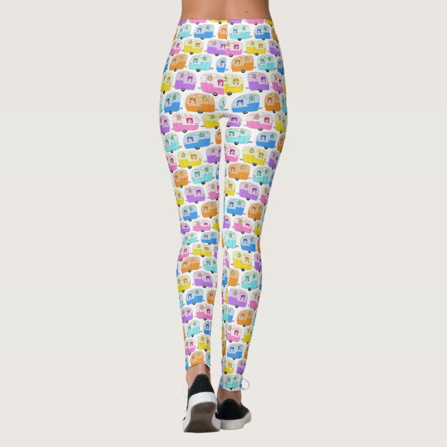 Leggings Navidades Cuidados Camper Vintage Trailers RV Navi (Reverso)