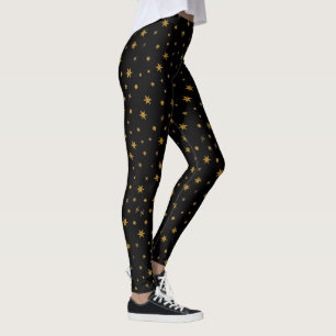 Leggings Navidades Cuidados Estrella de Oro Año Nuevo