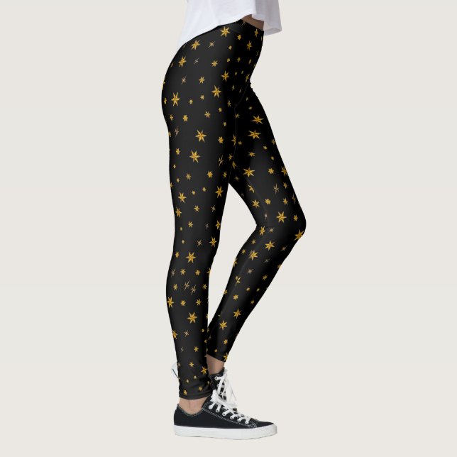 Leggings Navidades Cuidados Estrella de Oro Año Nuevo (Derecha)
