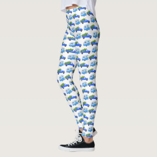 Leggings Navidades Cuidados Recolectan Camiones Trailers RV