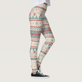 Leggings Navidades Cute Sweater Knit vacaciones Año Nuevo l