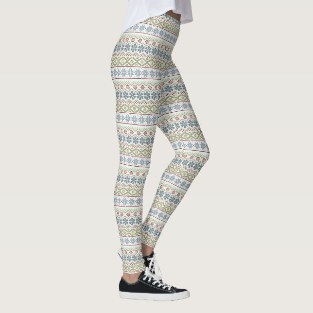 Leggings Navidades Cute Sweater Knit vacaciones Año Nuevo l (Derecha)