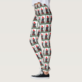 Leggings Navidades de Affenpinscher