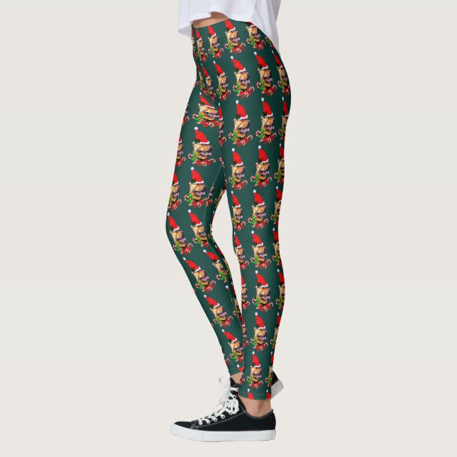Leggings Navidades de American Pit Bull Terrier (Izquierda)