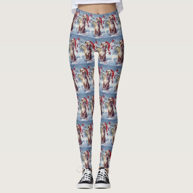 Leggings Navidades de American Staffordshire Winter Wonderl (Anverso)