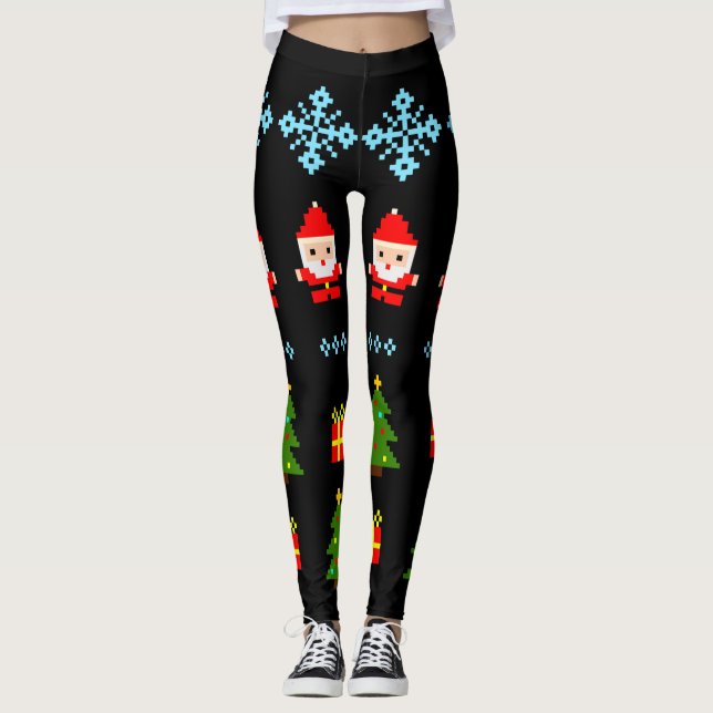 Leggings Navidades de Arte Pixel 2 (Anverso)