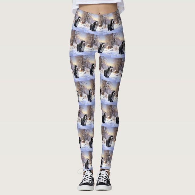 Leggings Navidades De Beart Collie Let It Snow