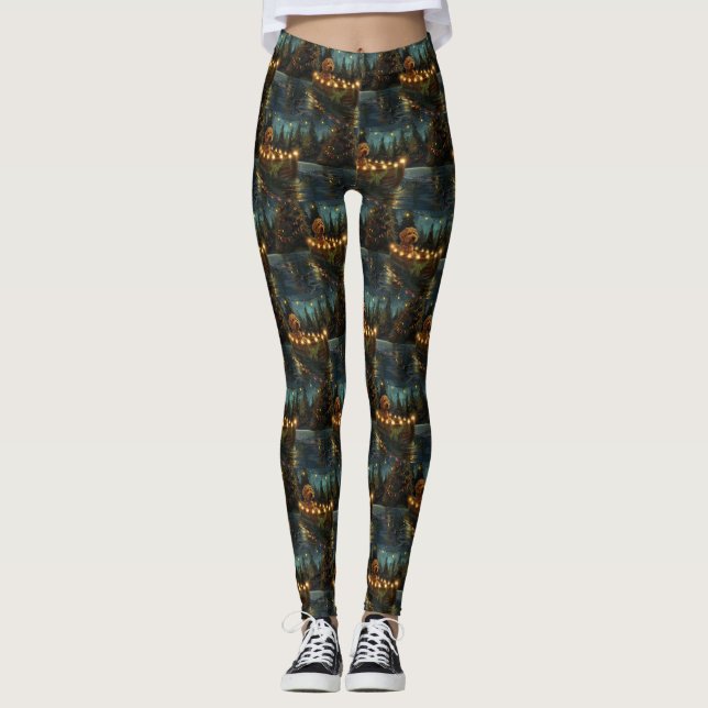 Leggings Navidades de Bernedoodle (Anverso)