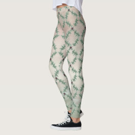 Leggings Navidades de Borgoña Berry Holly Pine