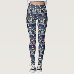 Leggings Navidades de Boston Terrier Dog Winter Wonderland