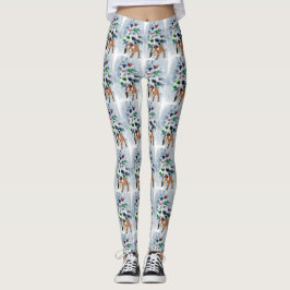 Leggings Navidades de Bulldog de Inglaterra