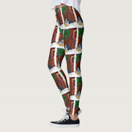 Leggings Navidades de Cachorros de Boston Terrier