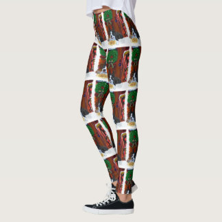 Leggings Navidades de Cachorros de Boston Terrier