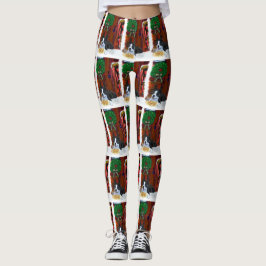 Leggings Navidades de Cachorros de Boston Terrier