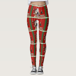 Leggings Navidades de Cachorros de Golden Retriever