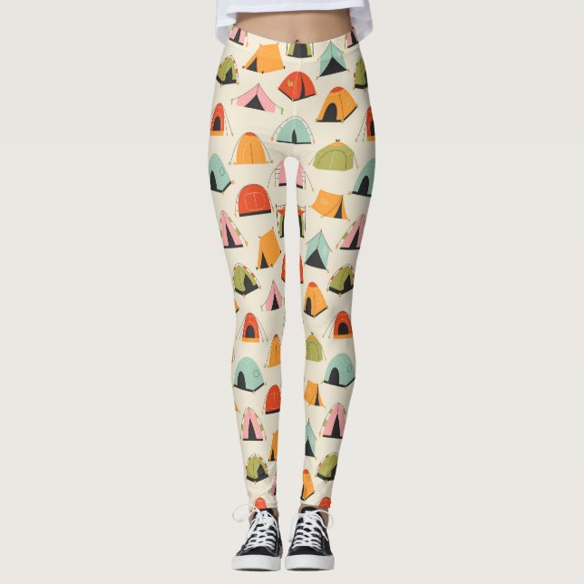 Leggings Navidades de campamento temáticos para Camper (Anverso)
