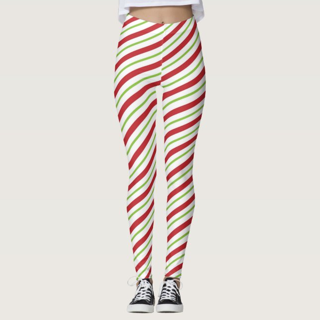 Leggings Navidades de Candy Rojo y Verde (Anverso)
