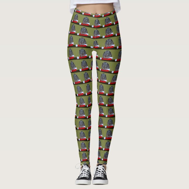 Leggings Navidades de cerdo de Guinea (Anverso)