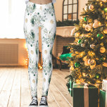 Leggings Navidades de copos de nieve de oro para la vegetac<br><div class="desc">Estas modernas y sencillas leggings de Navidades presentan un patrón de vegetación invernal, ramas de pino, bayas y copos de nieve dorados. Fueron diseñados como parte de mi elegante colección de Navidades Gold Simplicity, que incluye todo lo que necesitas para regalar, enviar tarjetas y decorar las vacaciones. No olvide explorar...</div>