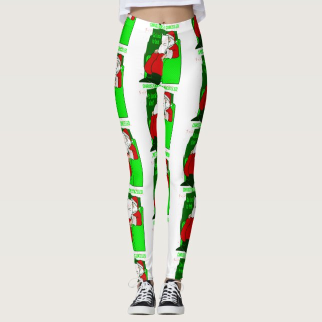 Leggings navidades de covid cancelaron santa claus (Anverso)