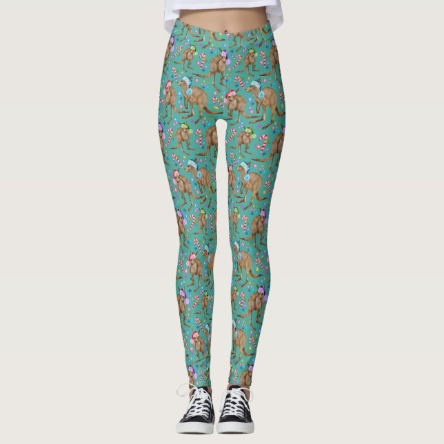 Leggings Navidades de Cute Kangaroo (Anverso)