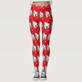 Leggings Navidades de Cute Poodle