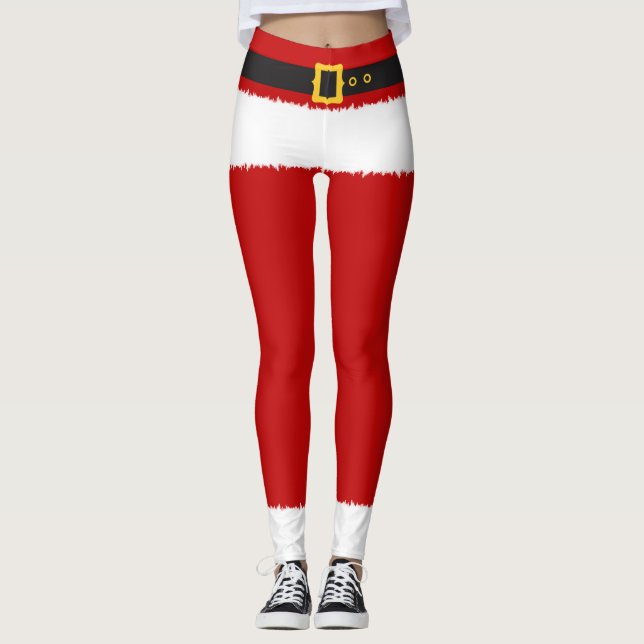 Leggings Navidades de disfraces de Santa (Anverso)