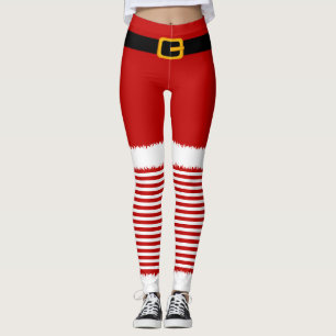 Leggings Navidades de disfraces de Santa Claus